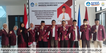 Penandatanganan Perjanjian Kinerja Dekan Fakultas Teknik dengan Rektor Unsulbar