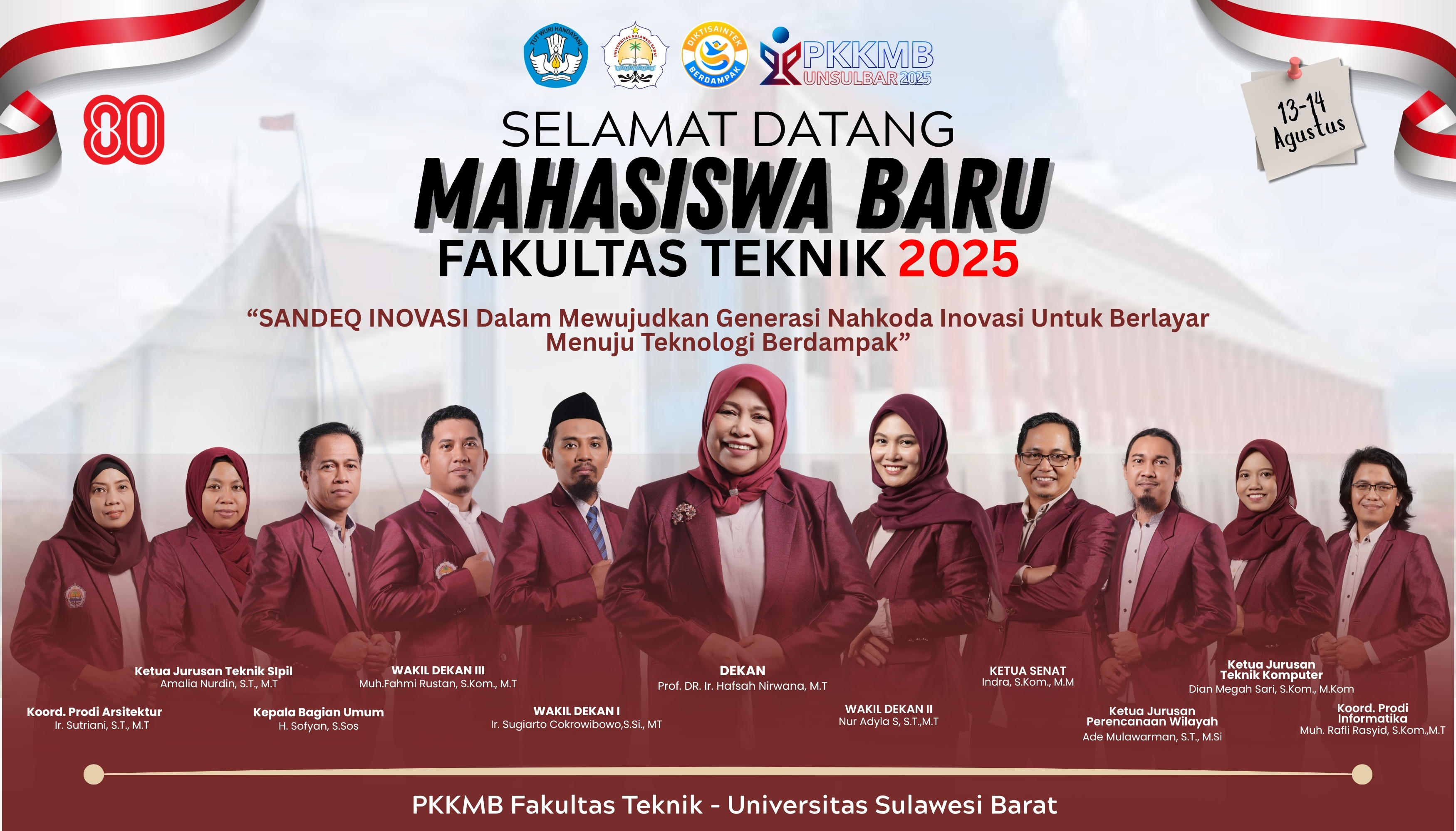 Fakultas Teknik Siap Mengawal Perjalanan Akademik Mahasiswa Baru Tahun 2025